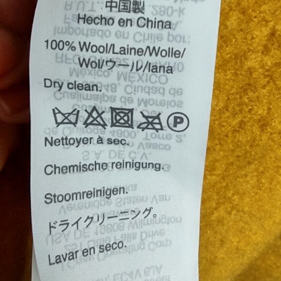 J. Crew Daphne Topcoat in Italian Boiled Wool in Yellow Color Size 12 Coat - Picture 16 of 16